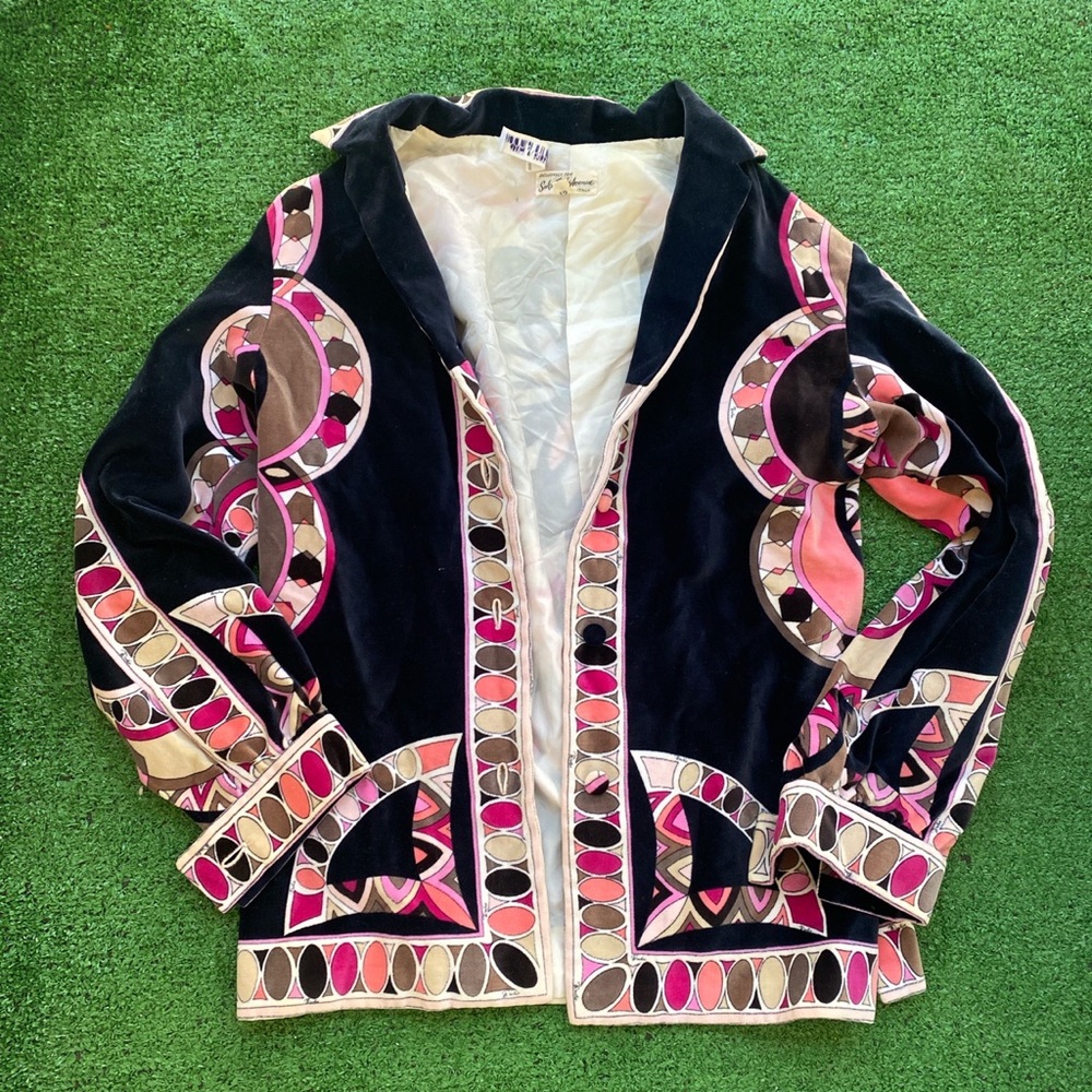 INSANE vintage Emilio Pucci Velvet Jacket